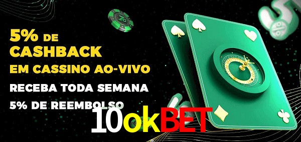 Promoções do cassino ao Vivo 10okbet
